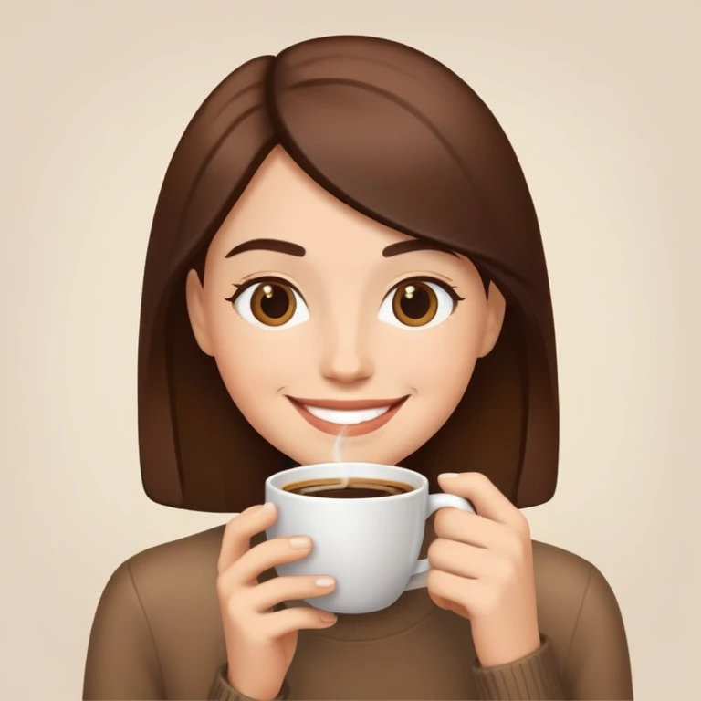 Coffee and chat emoji