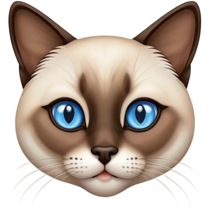 siamese cat with blue eyes emoji