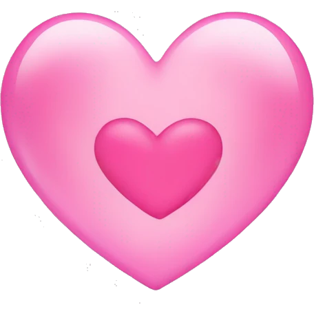 Pink bubble Heart  emoji
