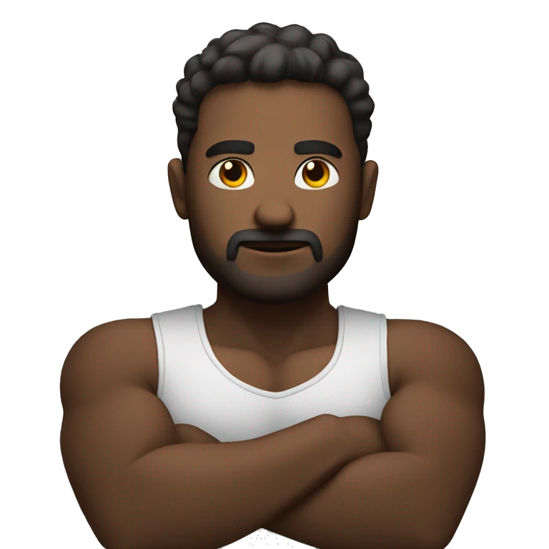 Man qith crossed arms emoji