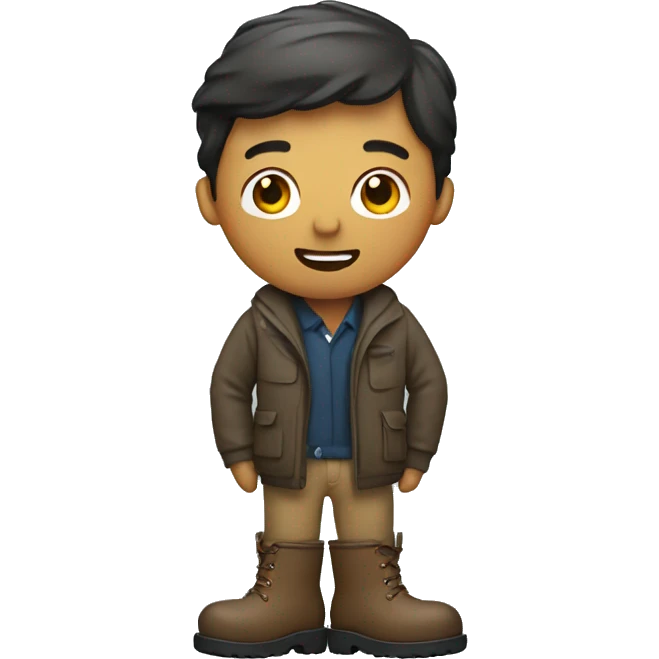 a man wearing welly boots emoji