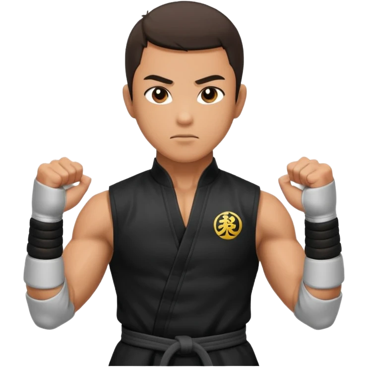 martial artist in a kung fu pose emoji