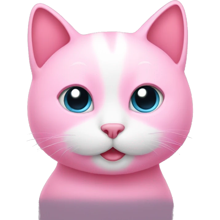 Pink I love you cat  emoji