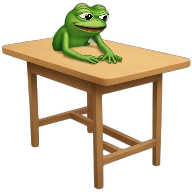 pepe frog flipping table emoji
