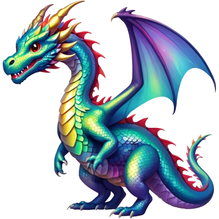 bright Dragon Full Body emoji