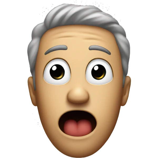 a face with a question mark on the right top and looks like shock emoji