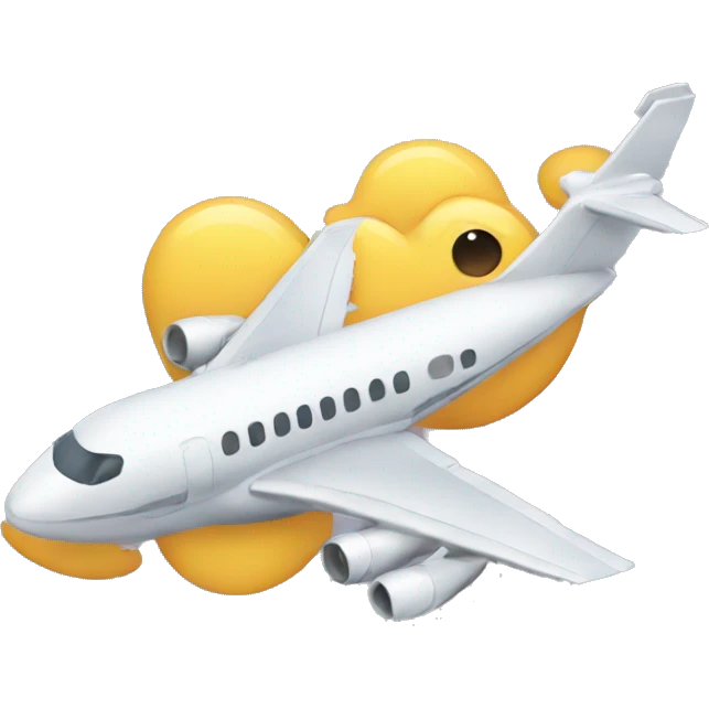 funny airplane emoji