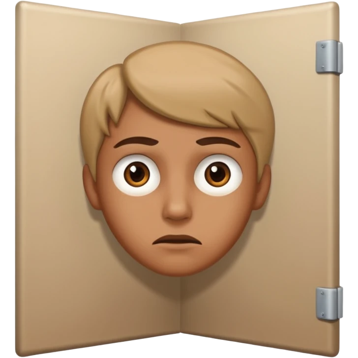 Jealousy - fear of losing someone's affection to a rival - looking around a corner emoji