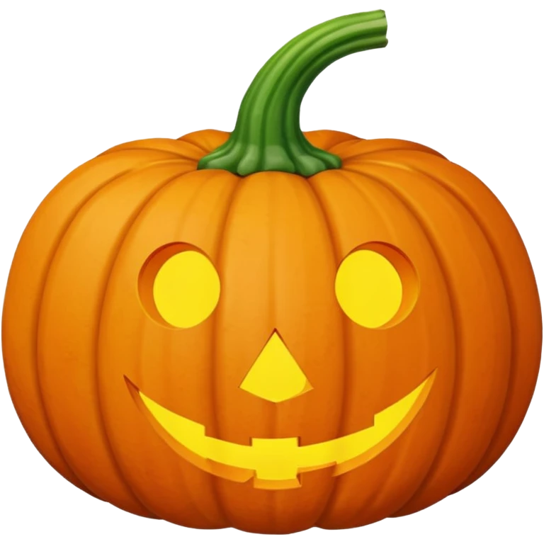pumpkin with no face emoji