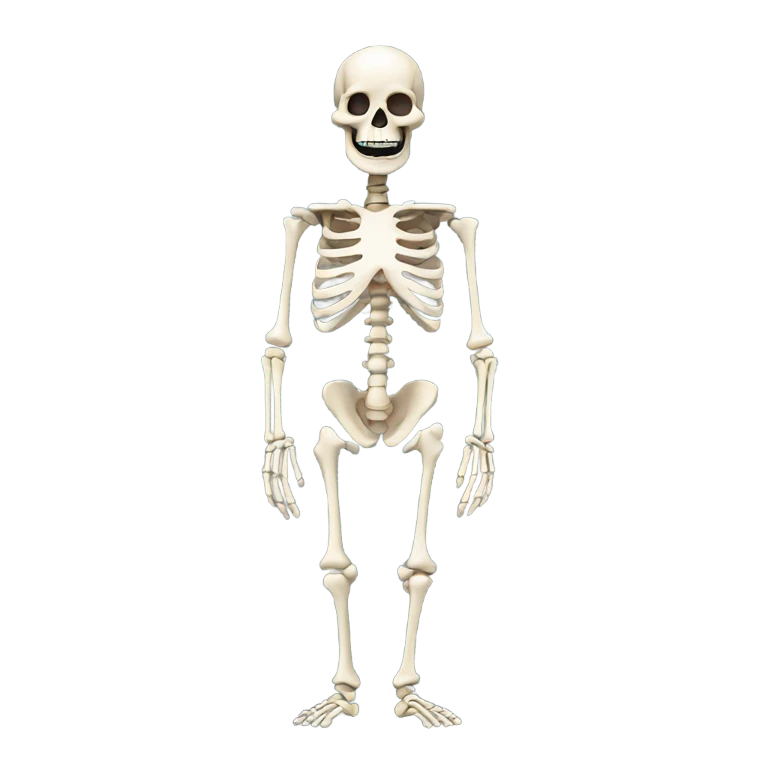 Full skeleton body emoji