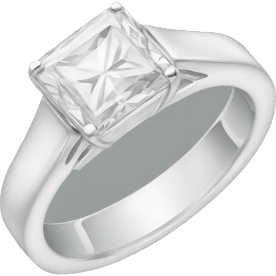 Square engagement ring  emoji