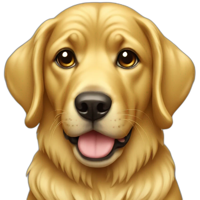 Dog gold emoji