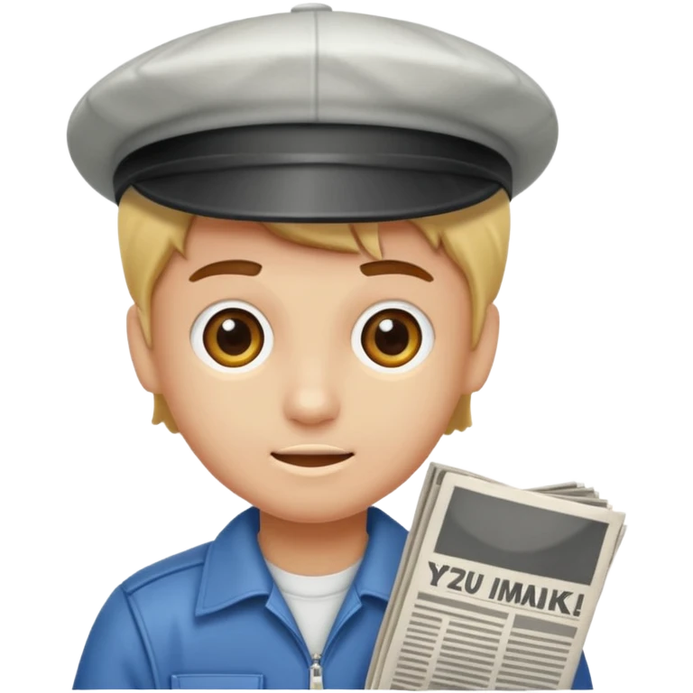 y2k newspaper boy hat emoji