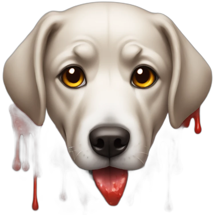 bloody dog emoji