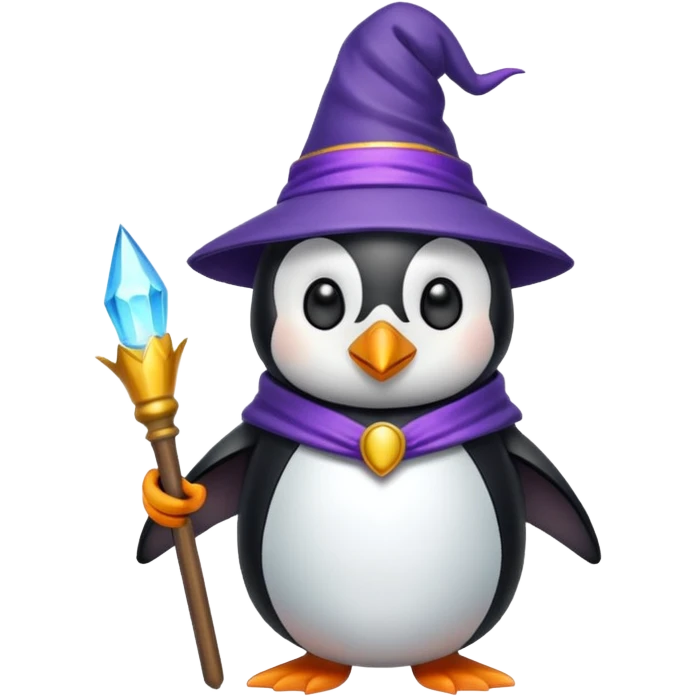 Penguin Wizard emoji