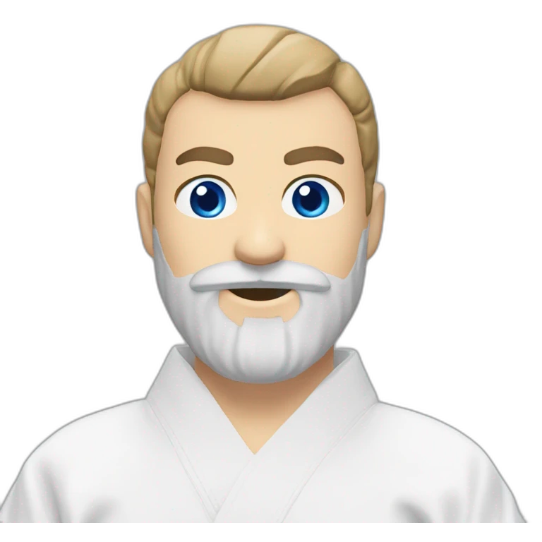 Kyokushin blue eyes beard in senza position emoji