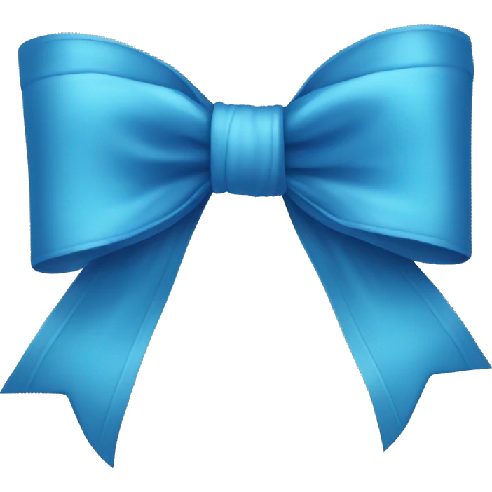 Blue bow emoji
