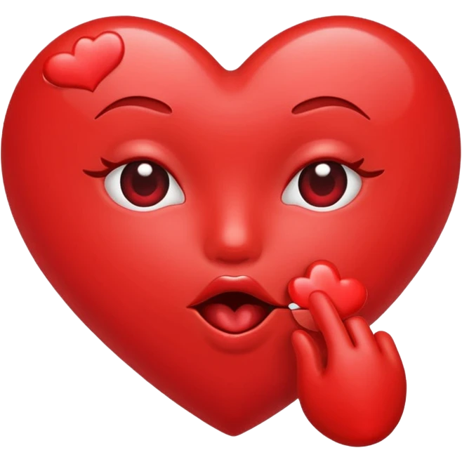 Heart blowing kisses emoji