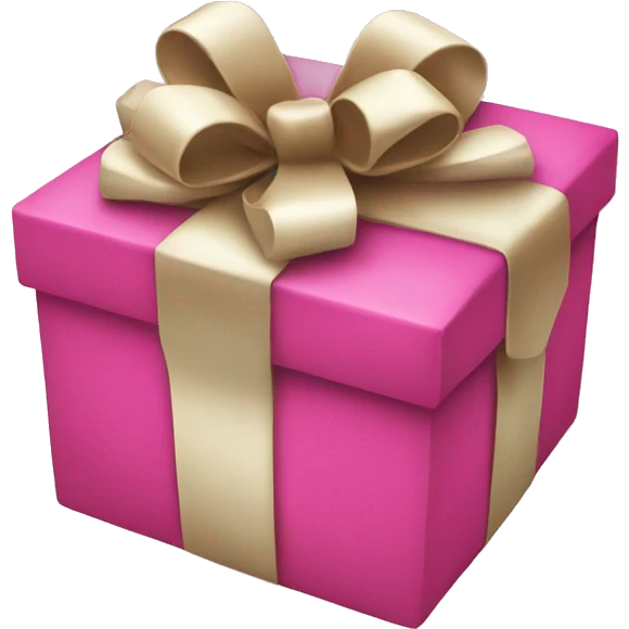 Xmas Gift pink  emoji
