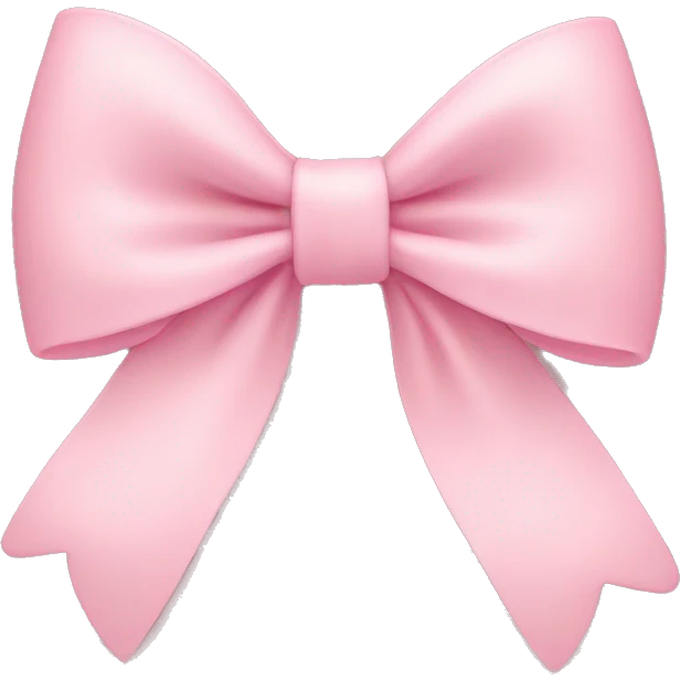 light pink bow on light pink bow emoji