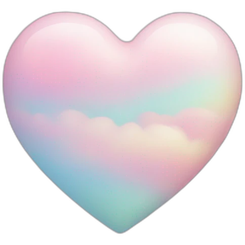Cœur pastel emoji