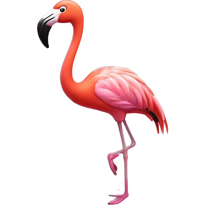 A flamingo dancing  emoji
