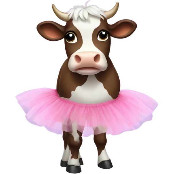 cow with a tutu emoji