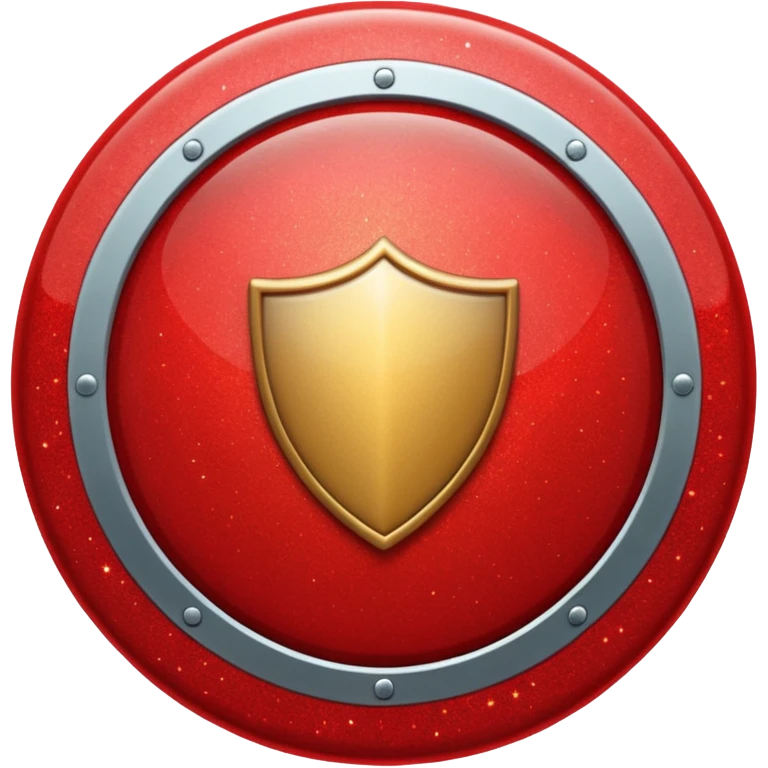 shield glitter red emoji