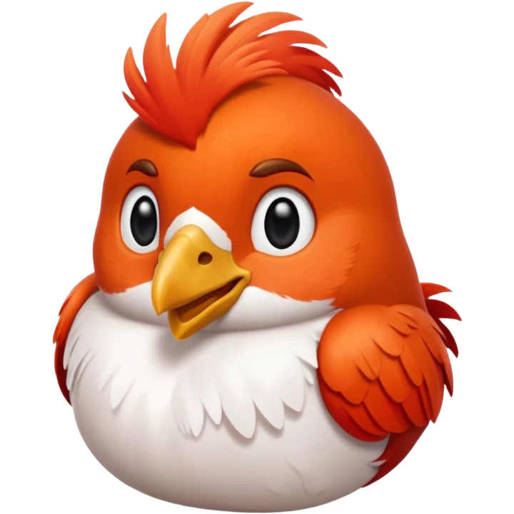 un rouge gorge rigole emoji