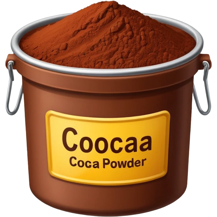 container of cocoa powder emoji