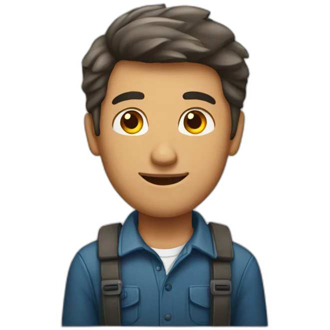 hombre joven de 50 años emoji
