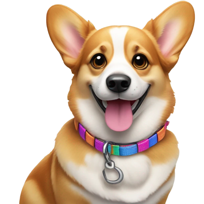 leash corgi emoji