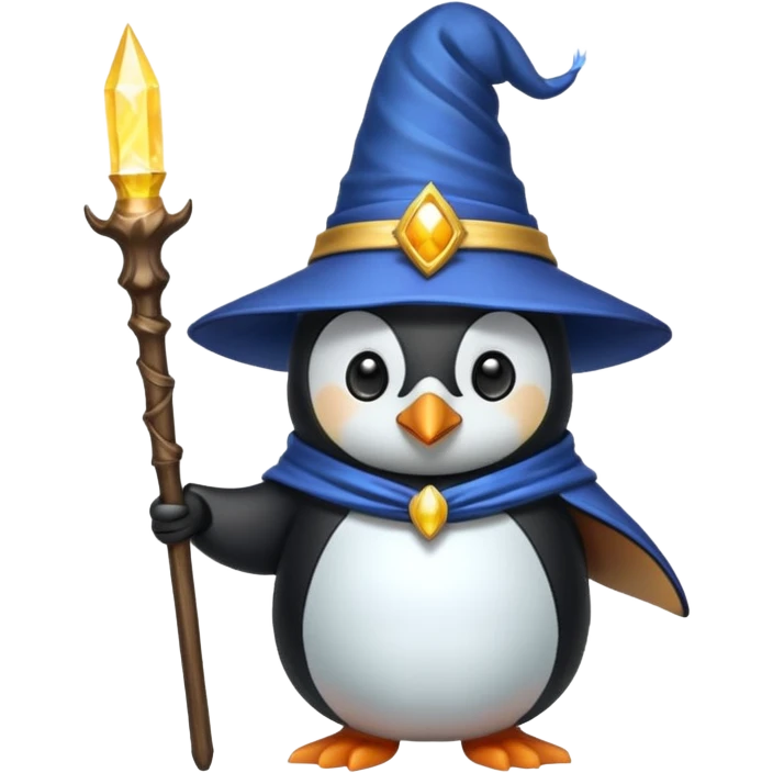 Penguin Wizard emoji