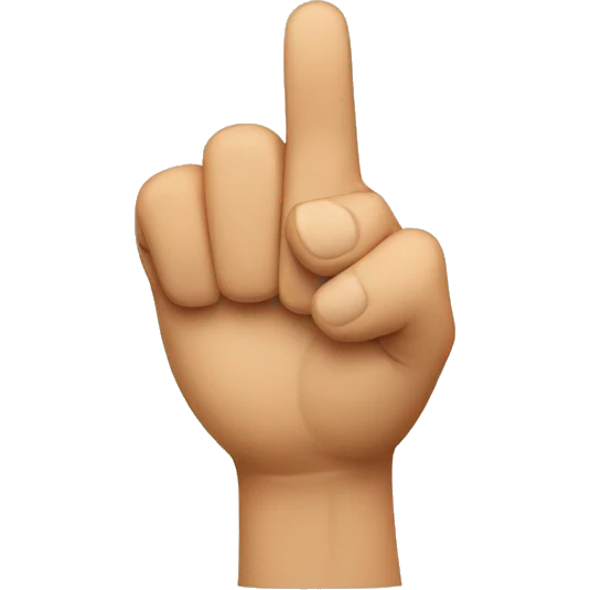 Two pointing fingers emoji