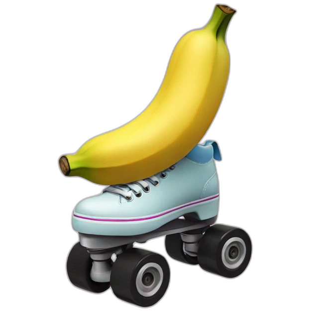 A roller-skating banana. emoji