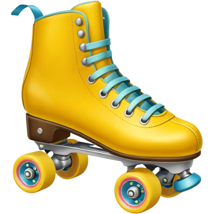Roller Skates - yellow emoji