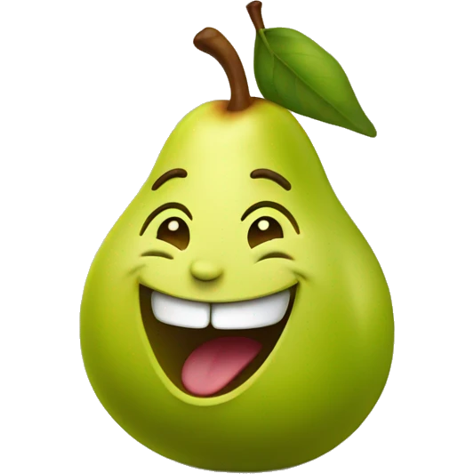 pear laughing  emoji