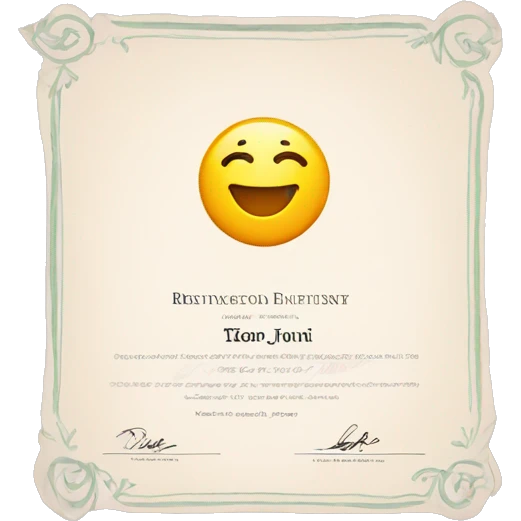 TikTok certificate  emoji