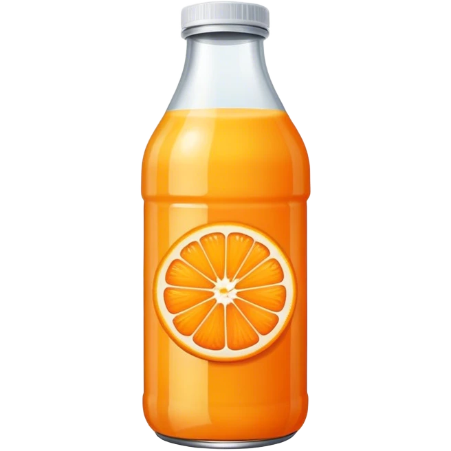 Orange juice bottle emoji