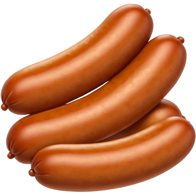 Linked together sausages.
Apple emoji style emoji