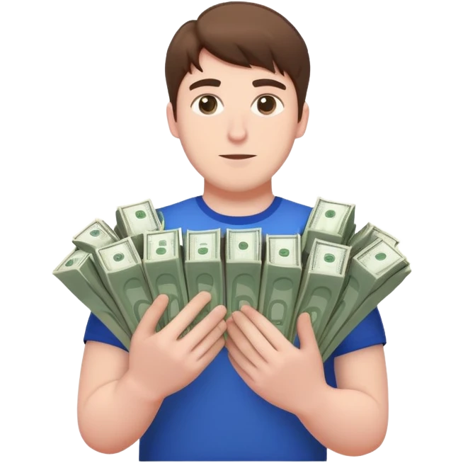 Mrbeast with money emoji