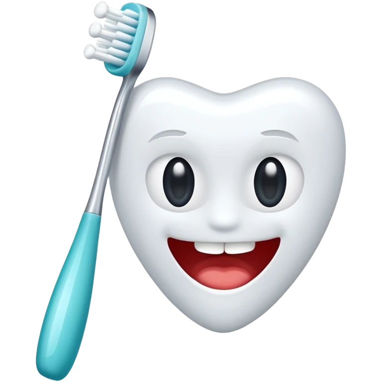 Tooth and toothbrush emoji