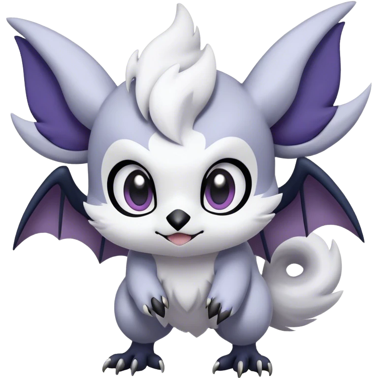Cool Cute Kawaii Noibat-Absol-Pokemon Full Body emoji