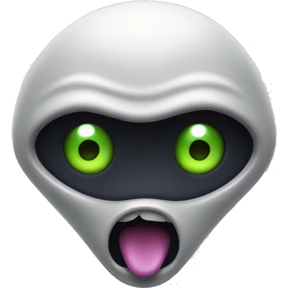 Surprised alien emoji
