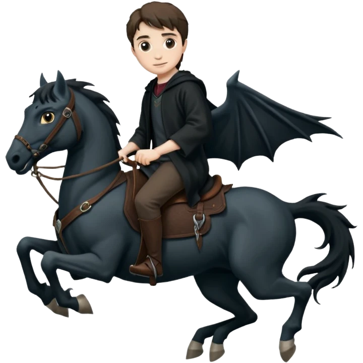 Harry potter thestral saddle dnd emoji