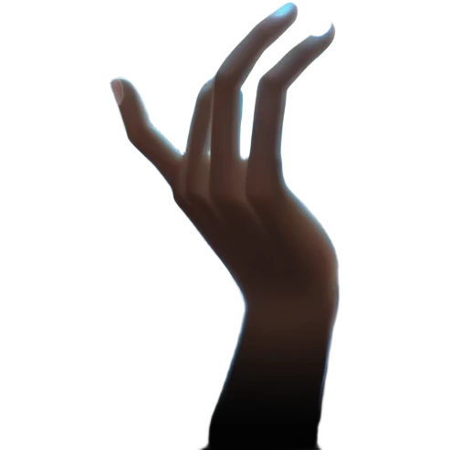 shadow magic swirling around a hand, mysterious anime power emoji