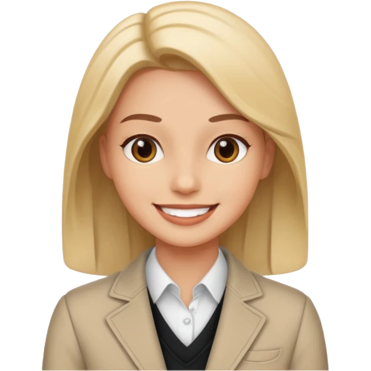 confident smily emoji