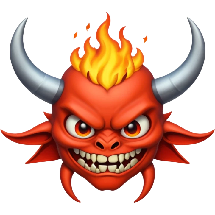 A 9/11 crash demon emoji