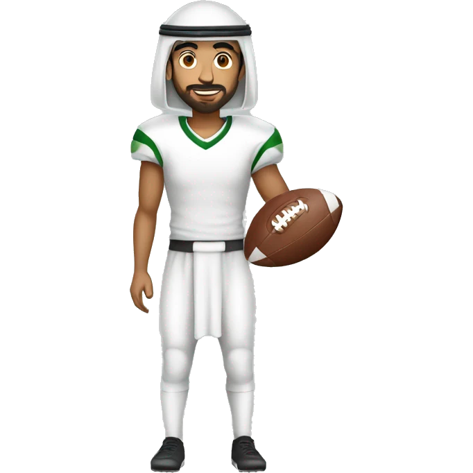 Arab person play football emoji