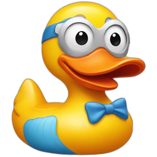 goofy rubber duck emoji